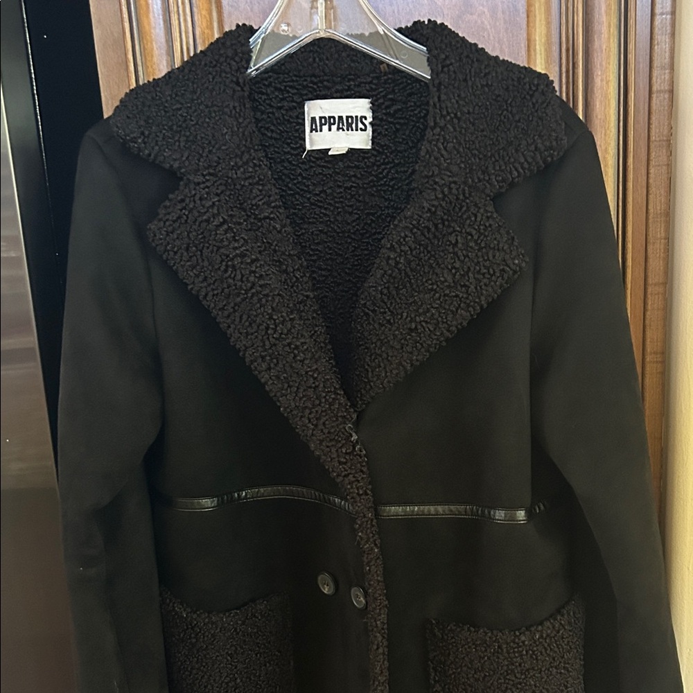 Apparis Women's Black Teddy Jacket